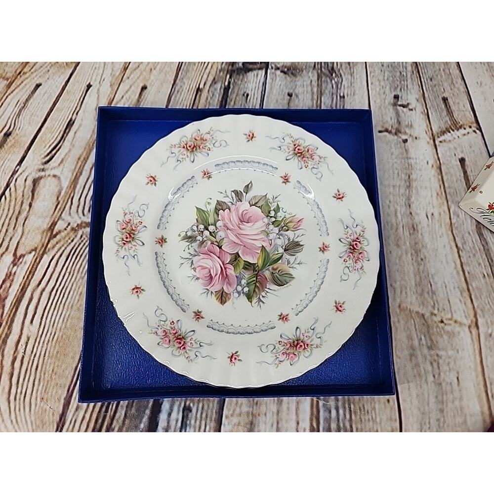 Vintage Happy Birthday Plate Royal Albert First Edition New In Box Floral Plate